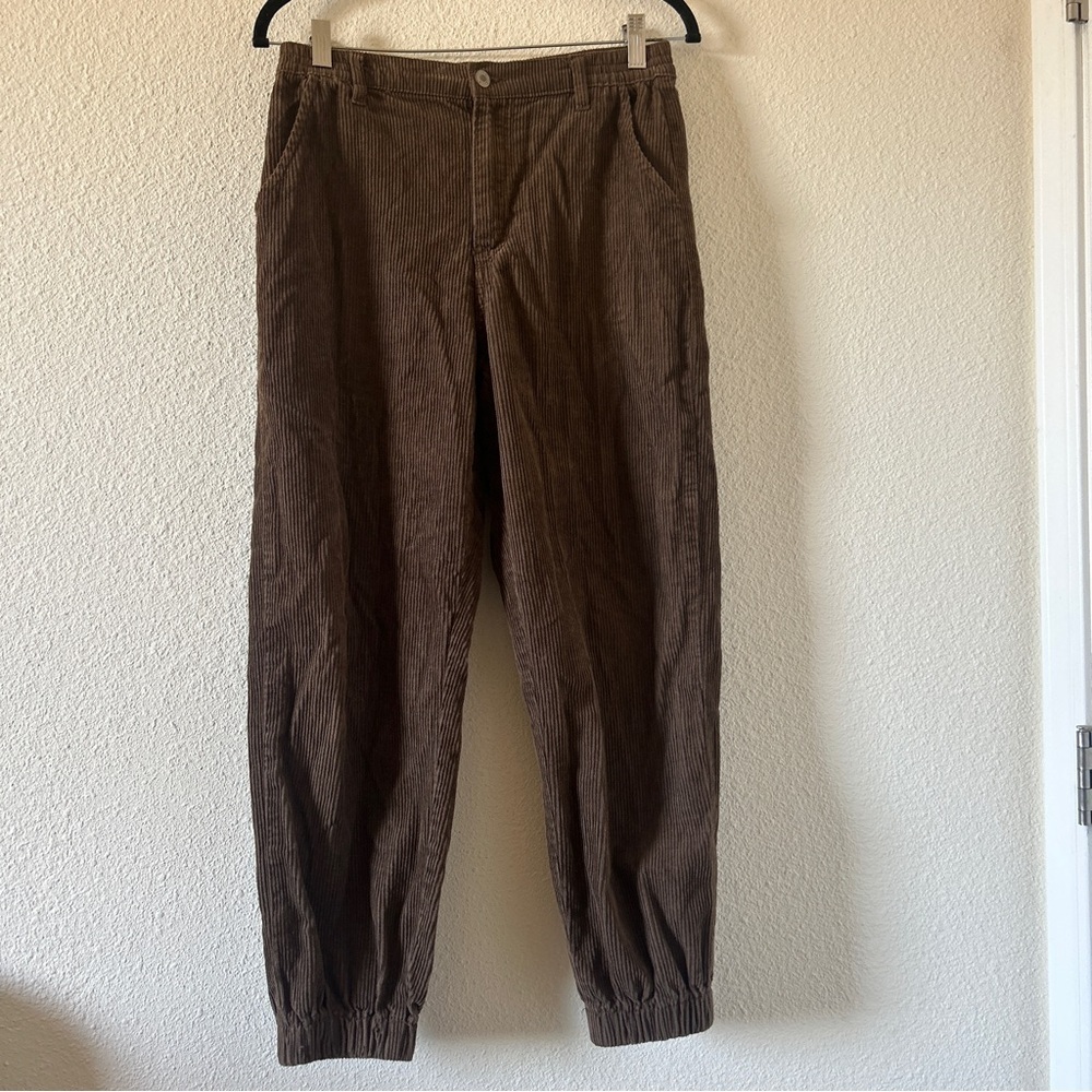 Indigo Rising Corduroy Academia preppy Jogger Style Pants Women’s 5/27 Brown